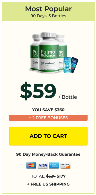 Pulmo Balance three bottle