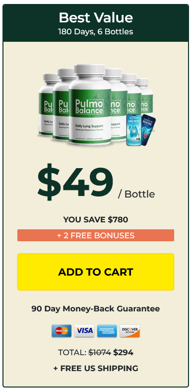 Pulmo Balance six bottle
